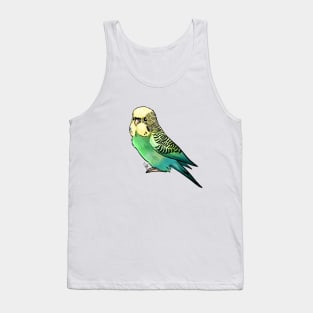 Bird - Budgerigar Parakeet - Green Tank Top